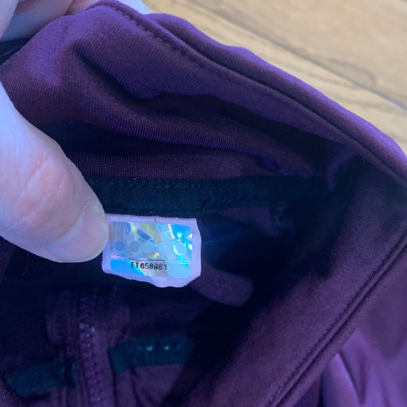 Womens diadora Purple Quarter-Zip Pullover sweater - Picture 3 of 5